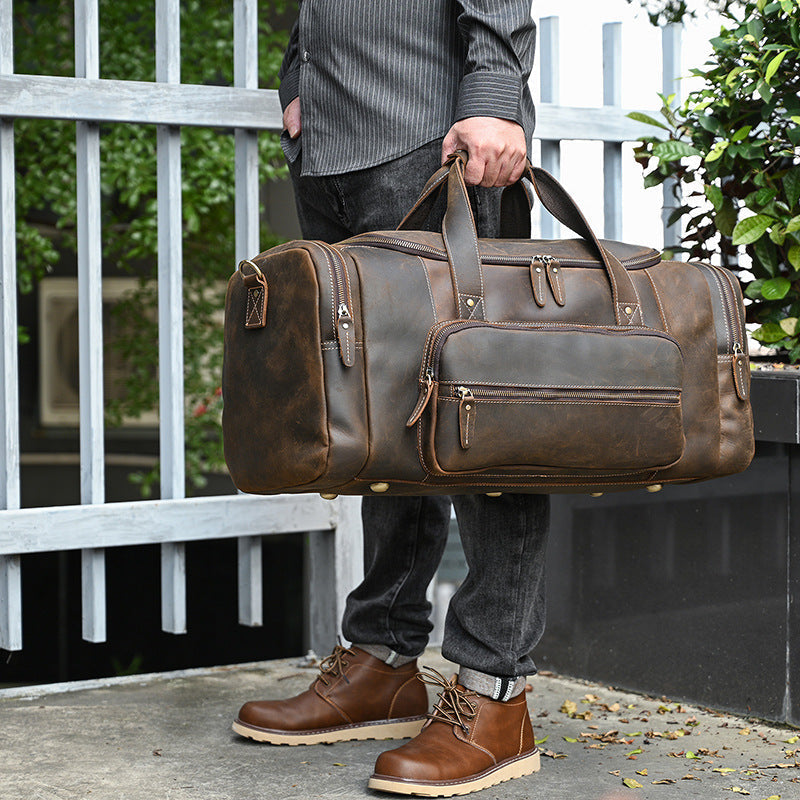 Men's Genuine Leather Handbag Large-Capacity Crossbody Bag LuxuryLifeWay Online Store