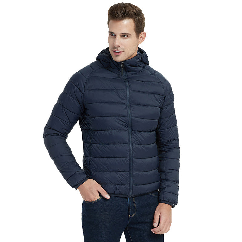 Fashion Men's Thick Hooded Cotton Jacket