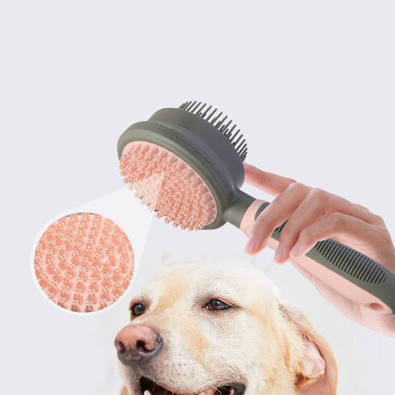 Pet Hair Removal Comb Cat Brush Self Cleaning Slicker Brush Hair Removal Double-sided Massage Pets Fashion