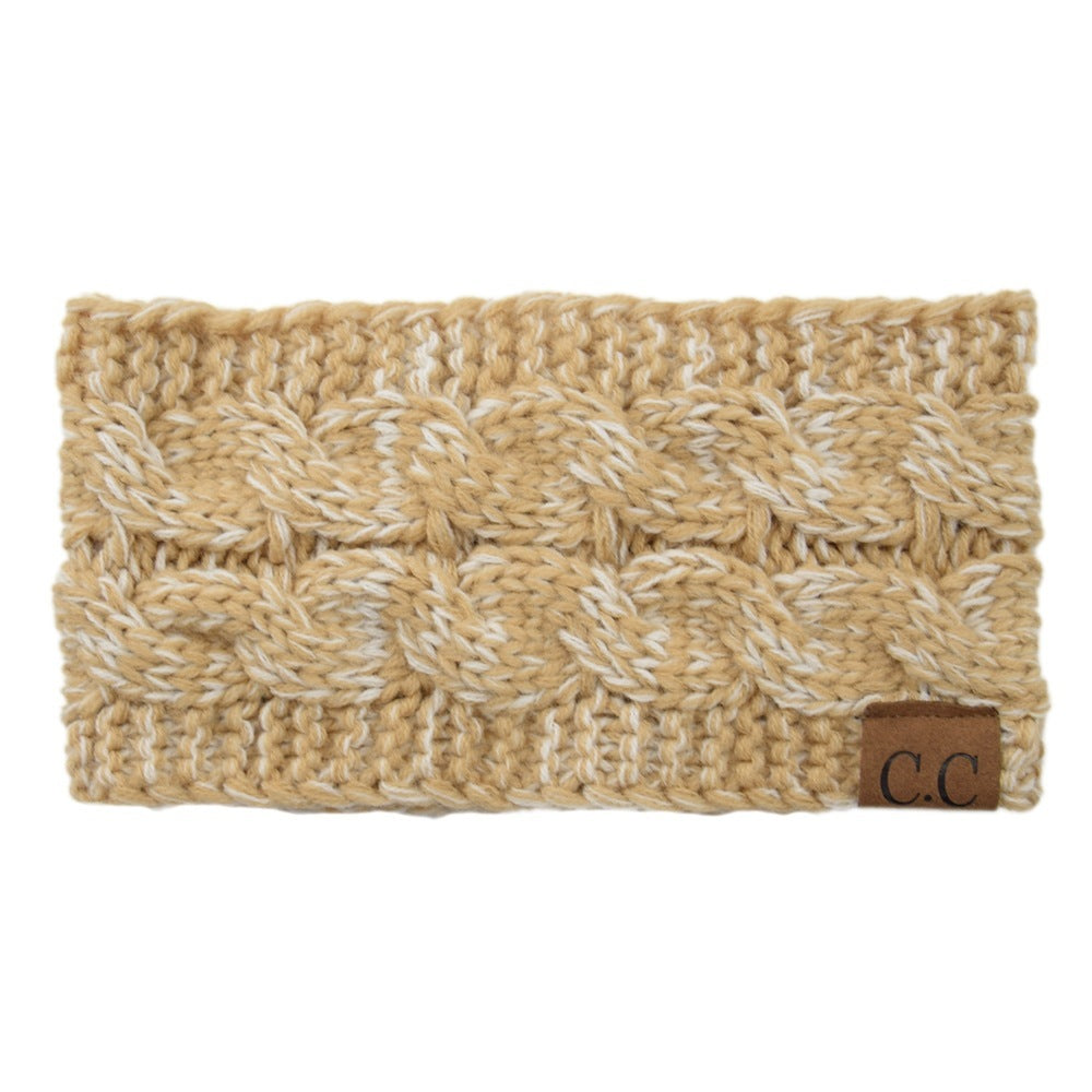 European And American Knitted Hairband Wool Variegated LadyShow.Store