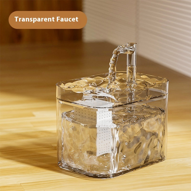 Cat Water Fountain Automatic Circulation Flow Water Fountain Kitten Drinking Water Apparatus Pets Fashion