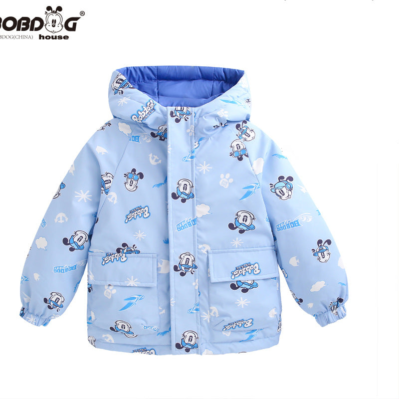 Babu Bean Reversible Down Jacket for Kids Winter Outerwear Pi-Mart