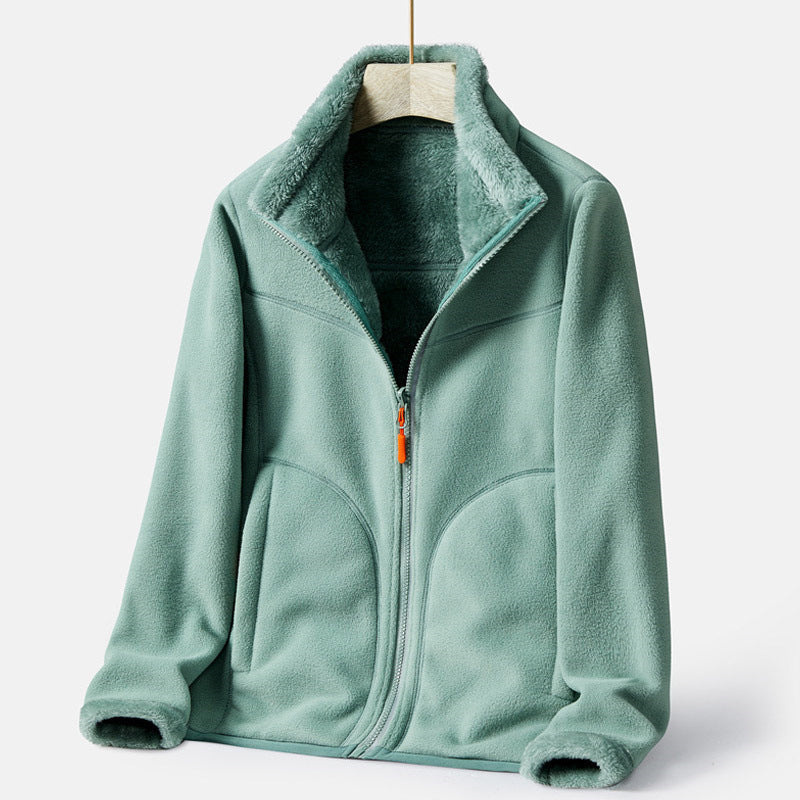 Double-sided Polar Fleece Outdoor Thick Warm Sweater Coat LuxuryLifeWay Online Store