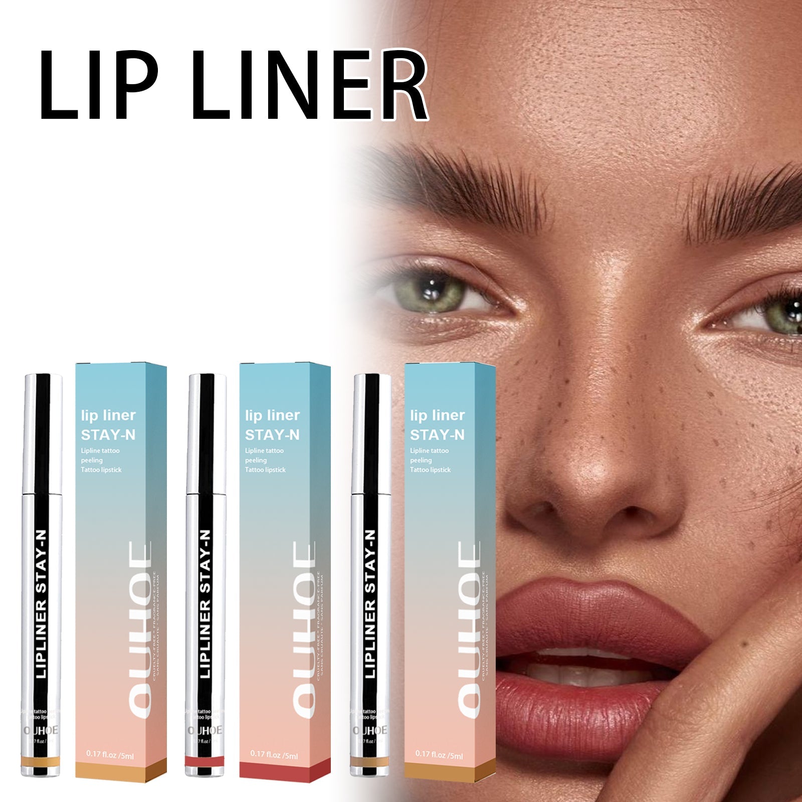 Peel-off Lip Liner Burgundy Tri Light Beauty