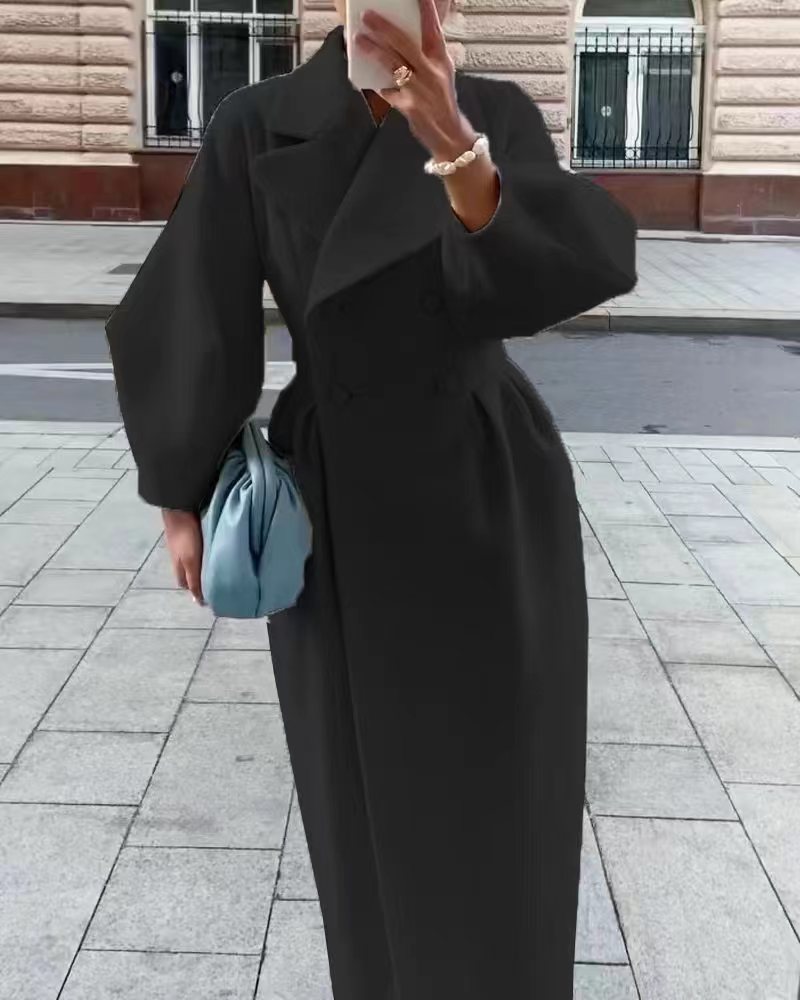 Vintage Court Lantern Sleeves Large Lapel Jacket LadyShow.Store