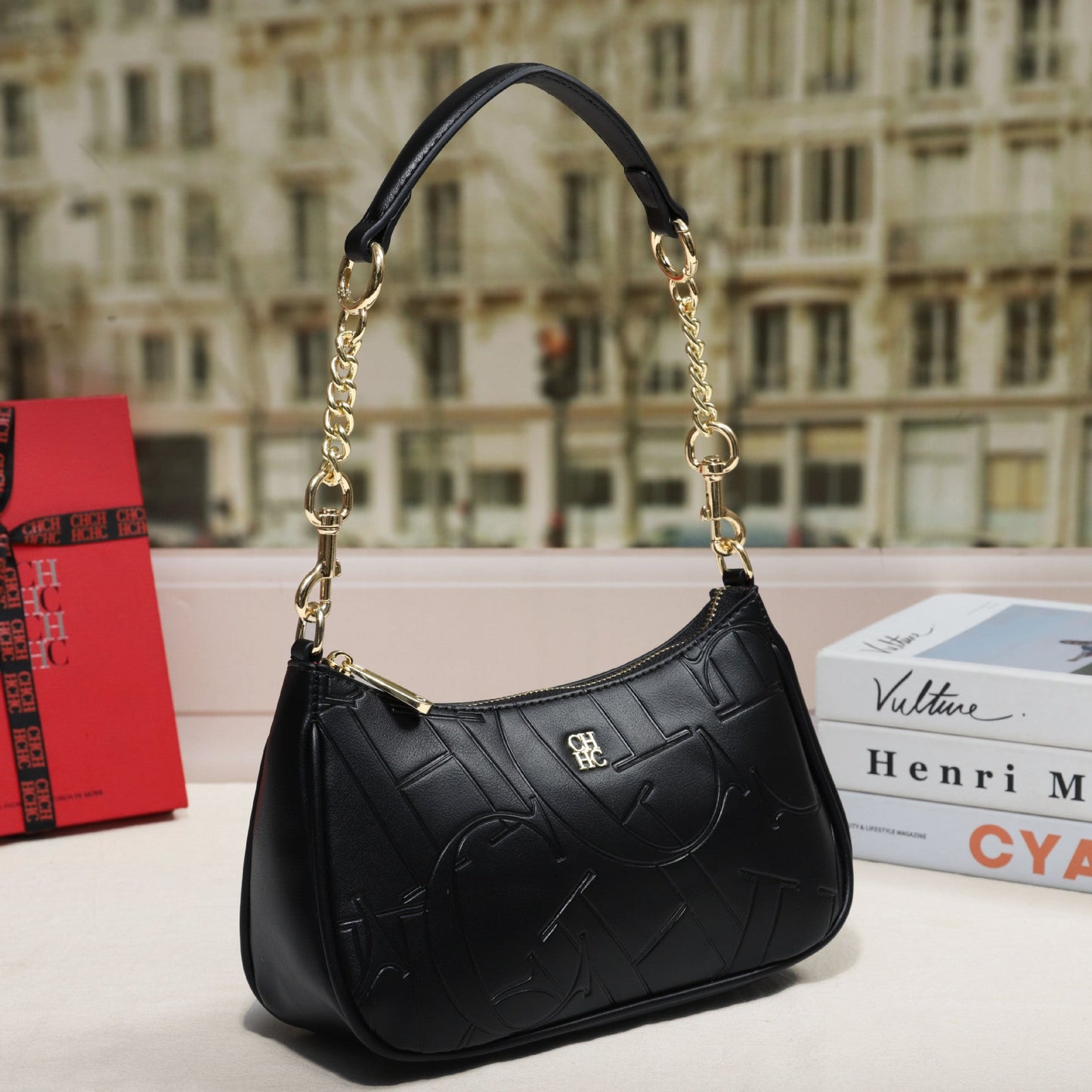Embossed Letter Underarm Shoulder Crossbody Fashionable Trendy Womens Bag For Stylish Outfits LadyShow.Store