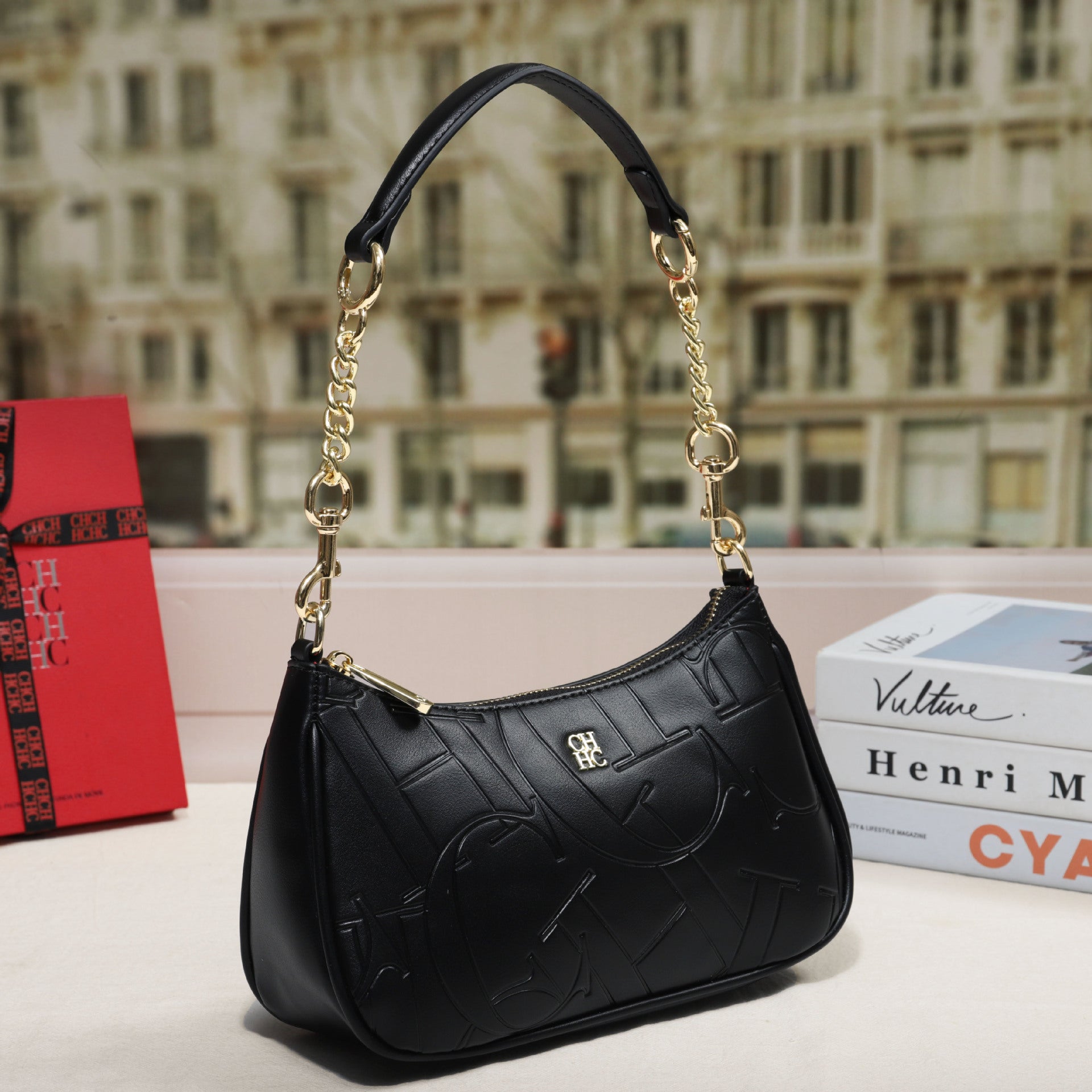 Embossed Letter Underarm Shoulder Crossbody Fashionable Trendy Womens Bag For Stylish Outfits LadyShow.Store