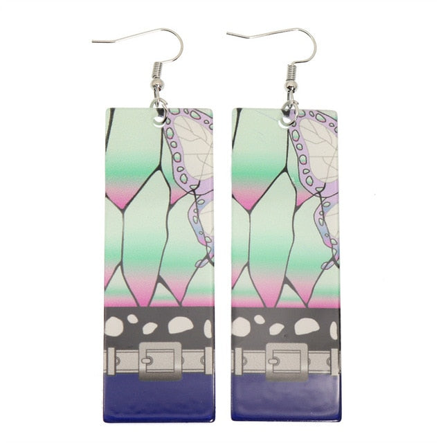 Acrylic Tanjiro Earrings Pi-Mart