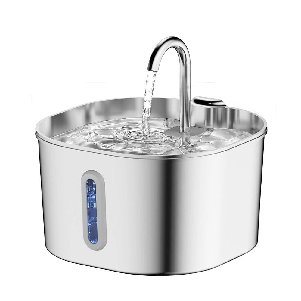 Stainless Steel Smart Pet Water Dispenser Automatic Circulation Large Capacity Pets Fashion