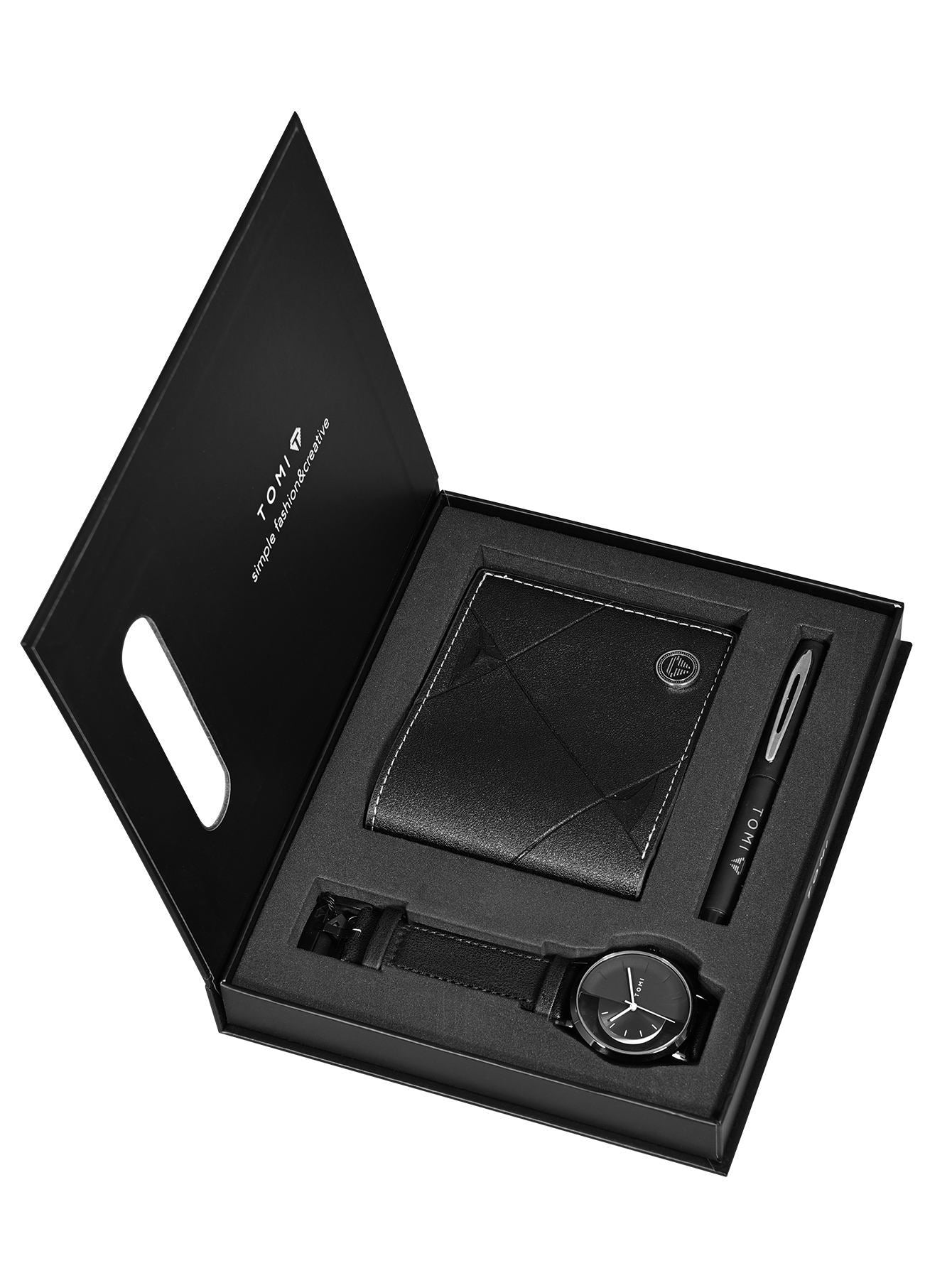 Men's Business Wallet Quartz Watch Set LuxuryLifeWay Online Store