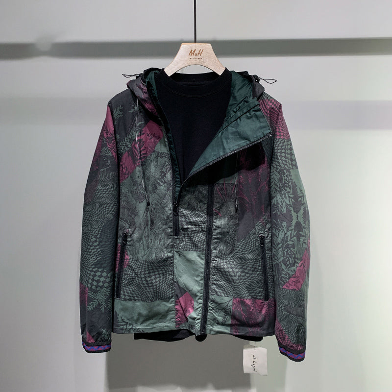 MCC HOMME Stylish 3D Printed Hooded Jacket for Men Pi-Mart