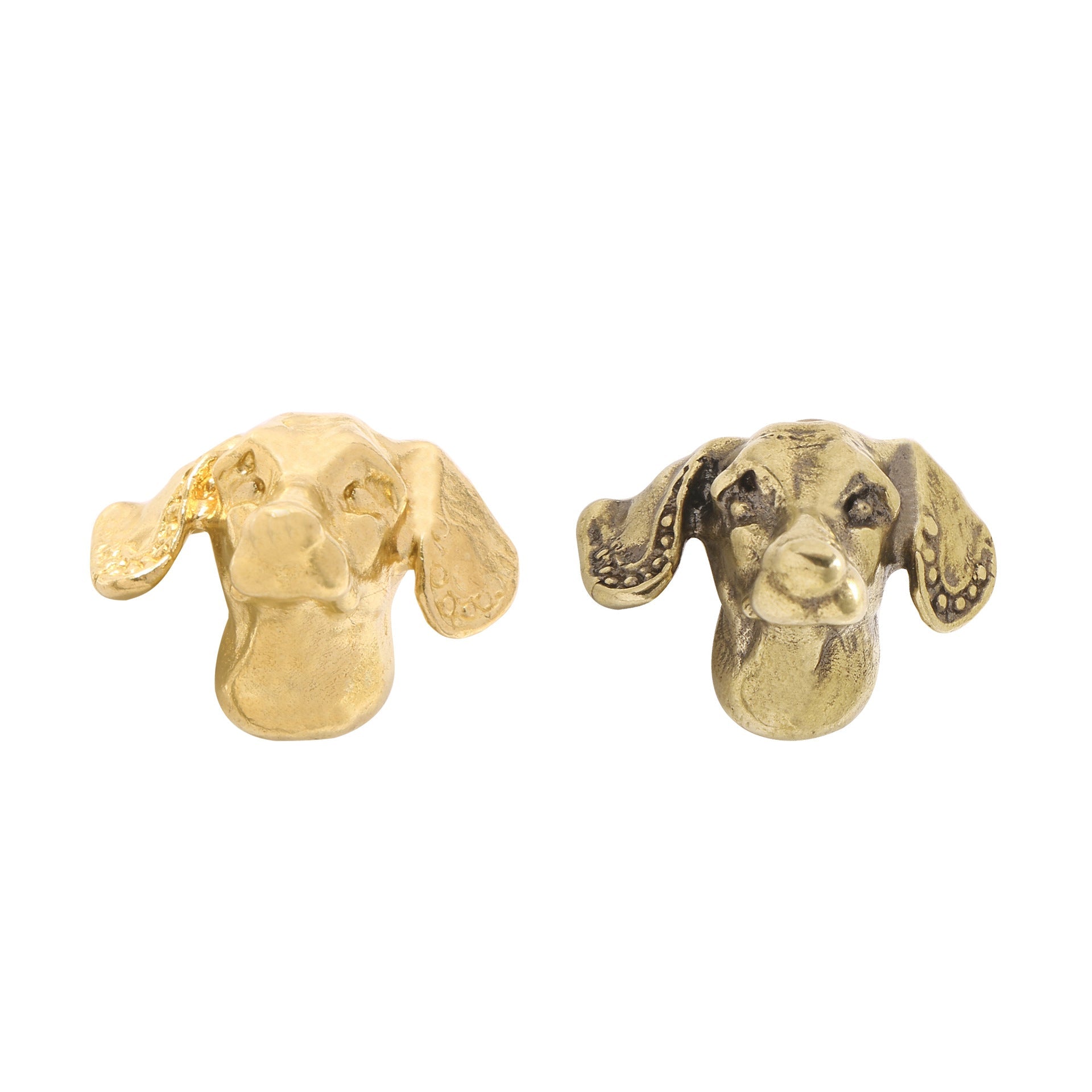 Solid Brass Doberman Dog Head Cabinet Knob Creative Animal Drawer Pull Handle For Kitchen Cupboard Furniture Hardware Decor PearlNestDecor.com