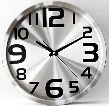 Aluminium Clock Creative And Fashionable Living Room Wall Clock PearlNestDecor.com