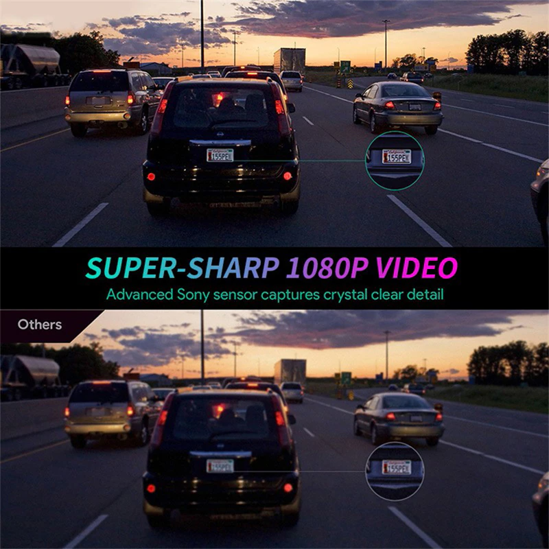 170° WiFi Dash Cam Recorder Car Camera HD 1080P Car DVR Vehicle Video G-Sensor Pi-Mart