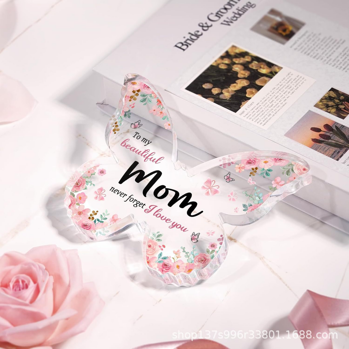 Acrylic Butterfly Mother's Day Gift LadyShow.Store