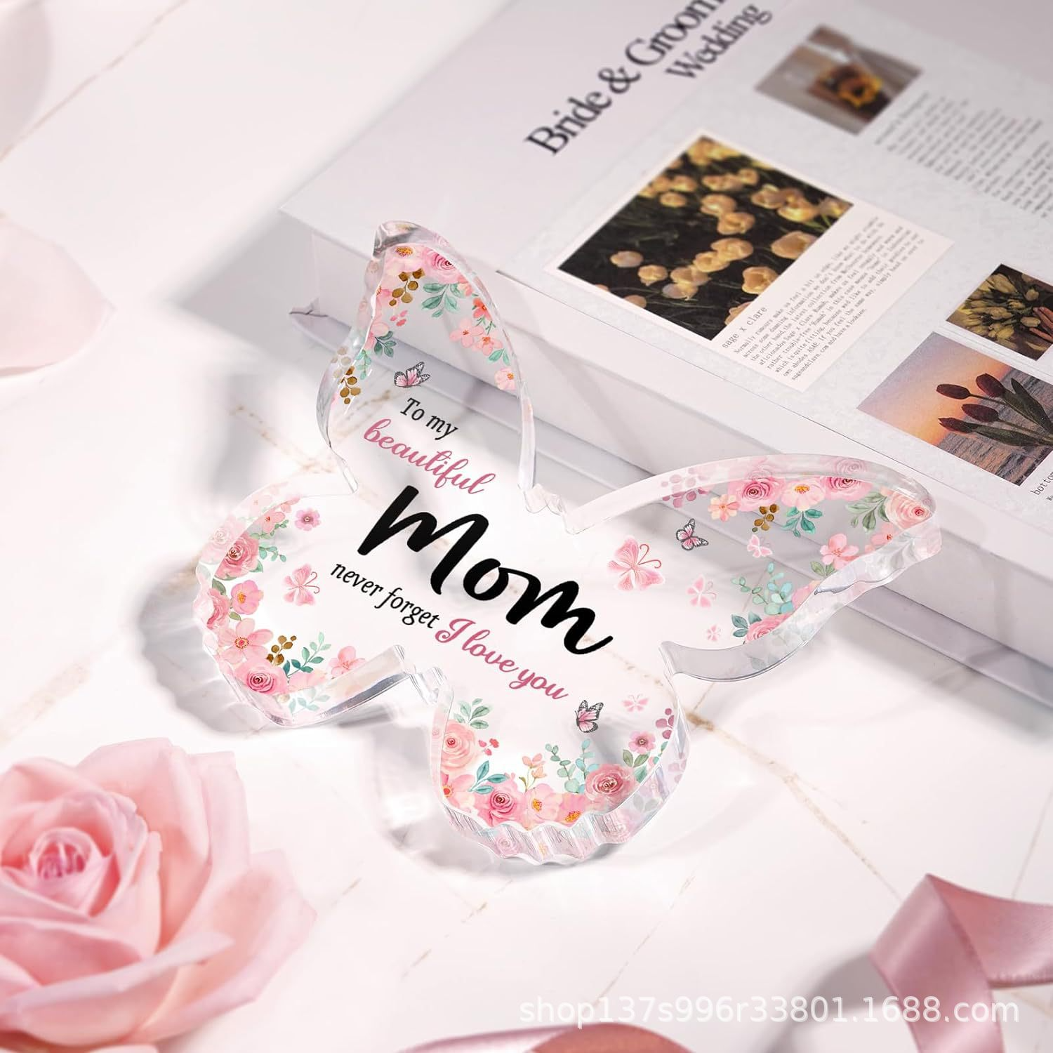Acrylic Butterfly Mother's Day Gift LadyShow.Store
