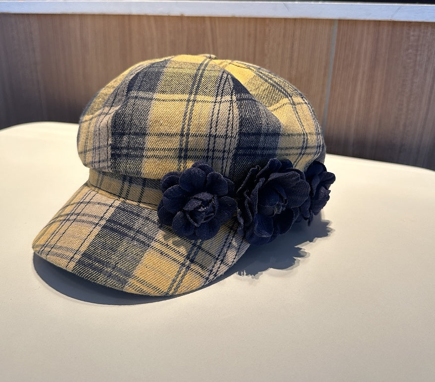 The Checkered Beret Keeps Warm In Autumn And Winter LadyShow.Store