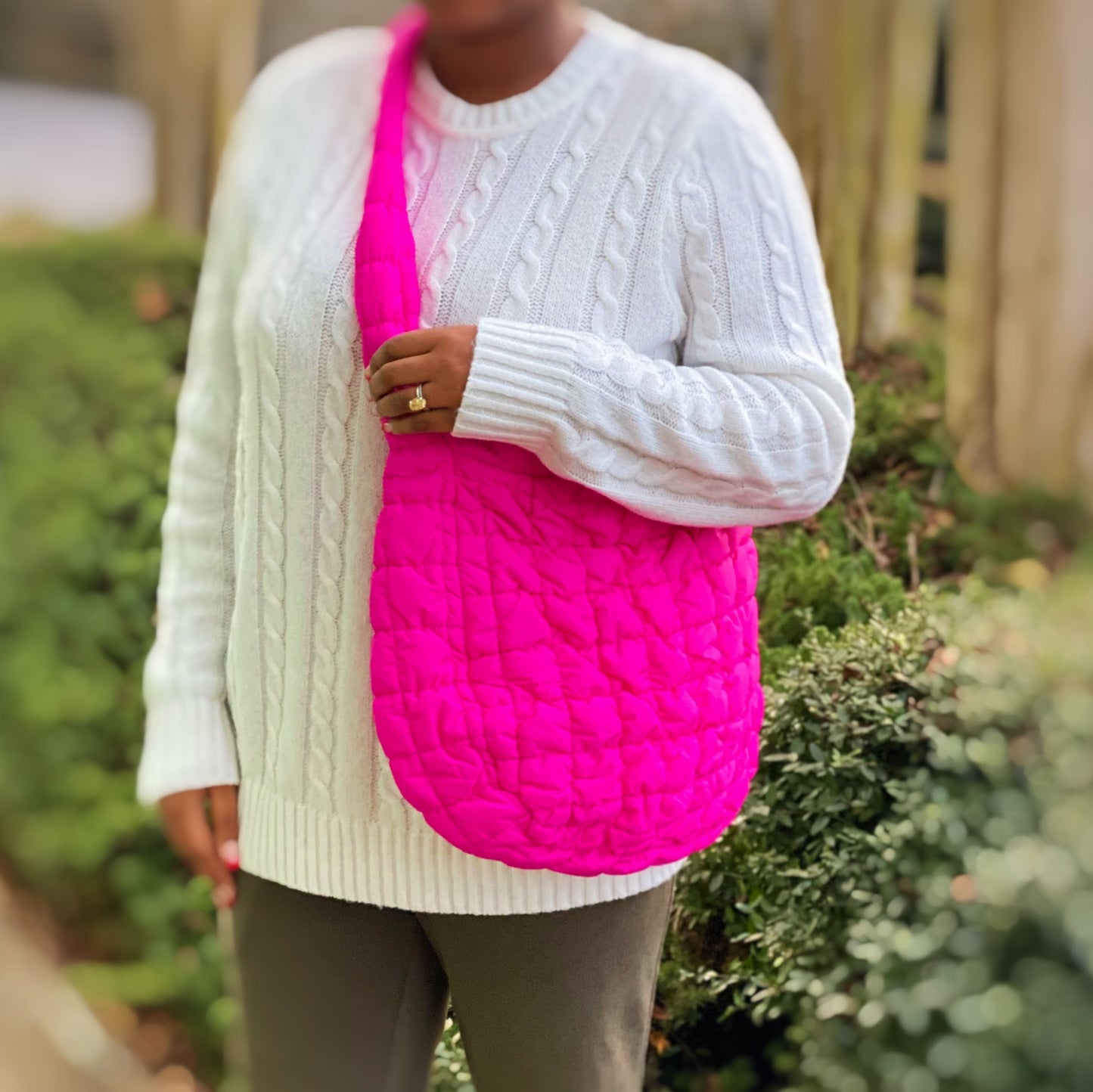 Carry All Quilted Cross Body Bag LadyShow.Store