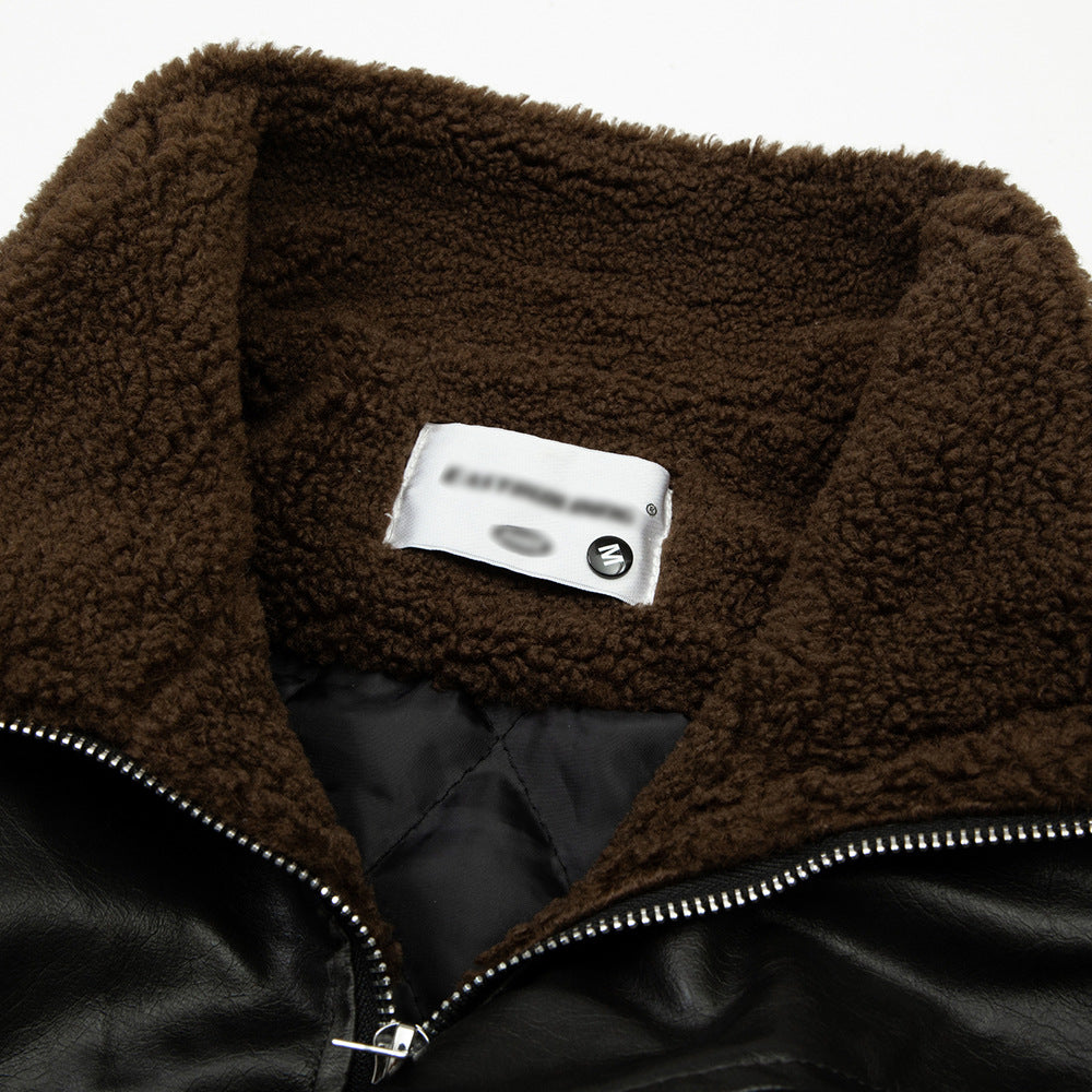 Leather Clothing With Stand Collar Coat For Men Best YouTube Store
