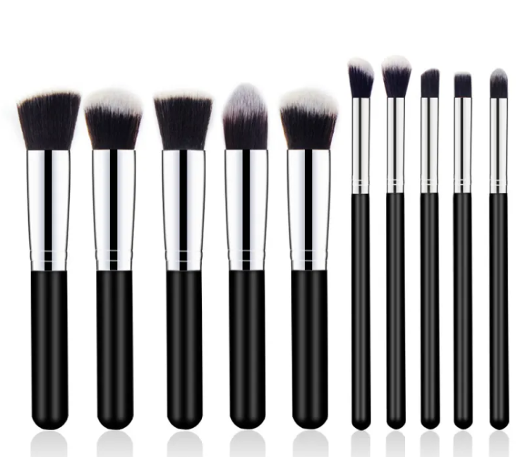 Elegant Wooden Handle Makeup Brush Set LadyShow.Store