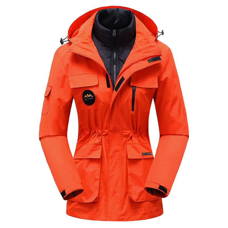 Down Cotton Liner Detachable Three-in-one Shell Jacket Winter Coat Best YouTube Store