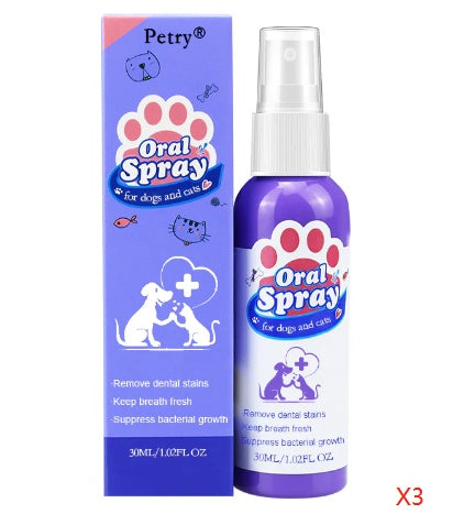 Dental Teeth Cleaning Pet Oral Spray For Cats And Dogs Pets Fashion