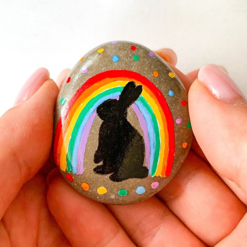 Penguin Glass Easter Bunny Decor for Mother's Day Gift LadyShow.Store