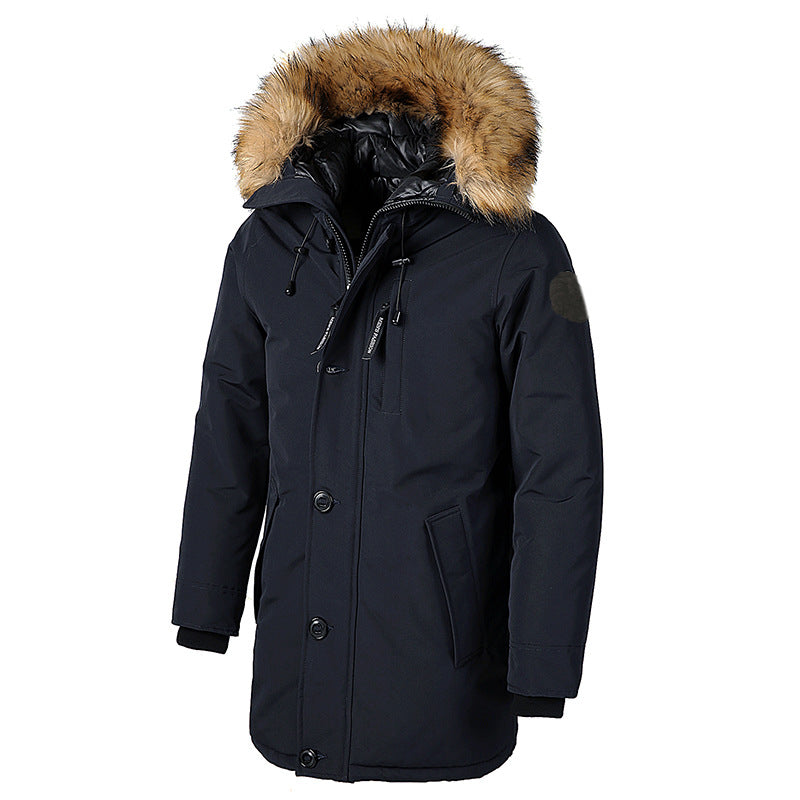 2020 Thick Cotton Coat for Men - Long Hooded Jacket Pi-Mart