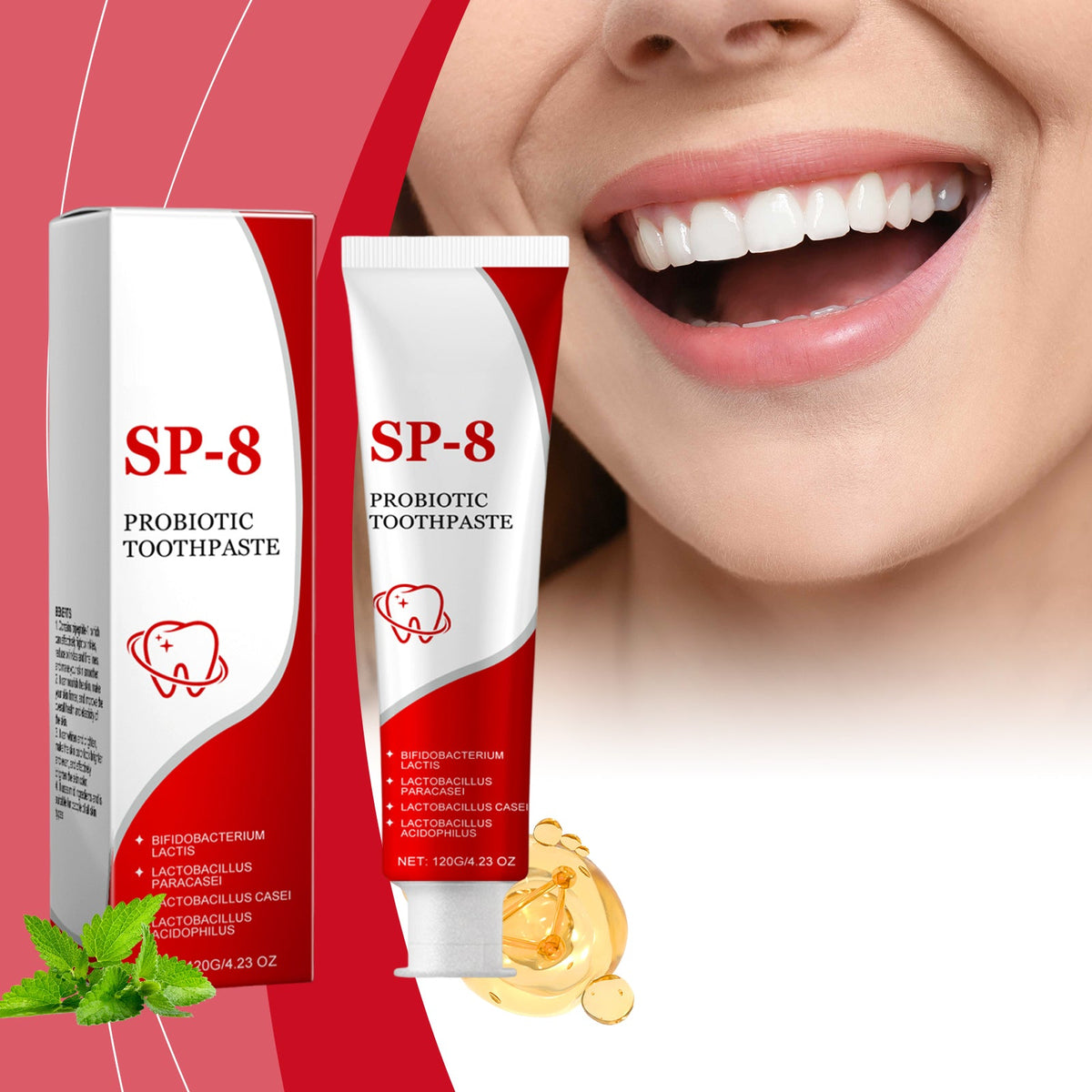Probiotic Whitening And Stain-Removing Toothpaste 120g Tri Light Beauty