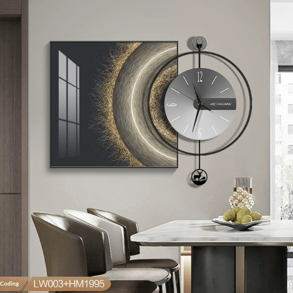 Modern Luxury Watch Creative Wall Clock Living Room PearlNestDecor.com