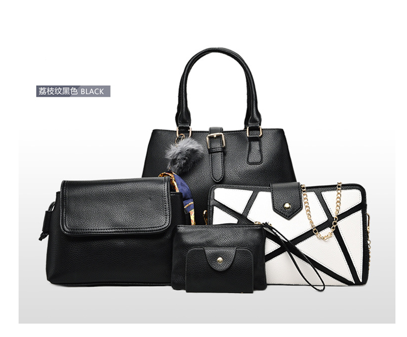 Mother-Daughter Bag Set - 5 Pieces, Large Tote Pi-Mart