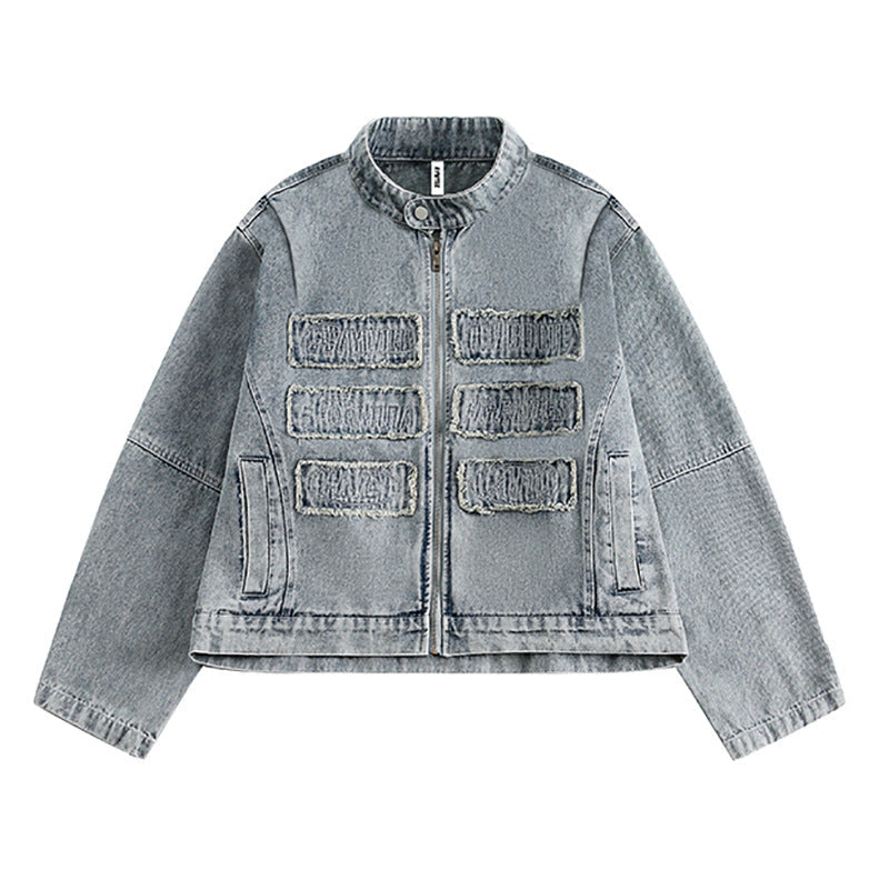 Men's And Women's Retro Stand Collar Motorcycle Clothing Best YouTube Store
