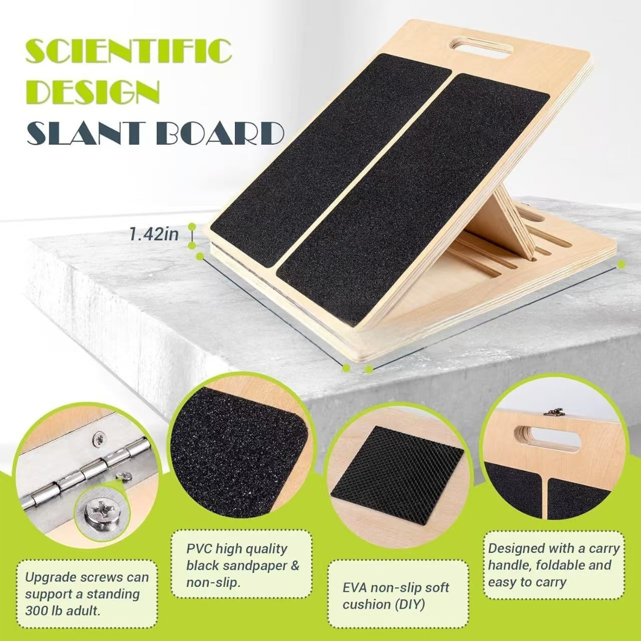 Portable Calf Stretcher Incline Step Pi-Mart