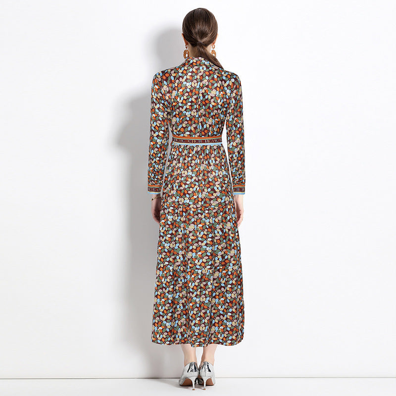Slim-fit Positioning Printing Dress Women NorixaFashion.com