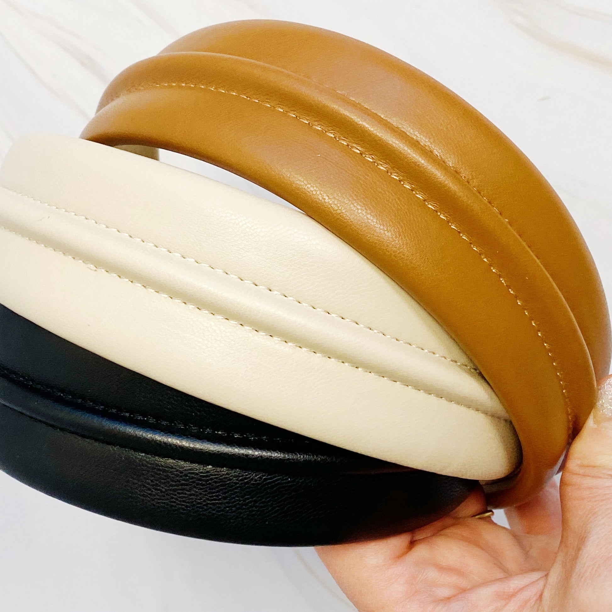 Classy Vegan Leather Headband LadyShow.Store