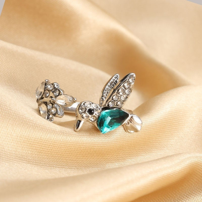 Hummingbird Jewelry Set Silver Plated Chain Necklace Stud LadyShow.Store