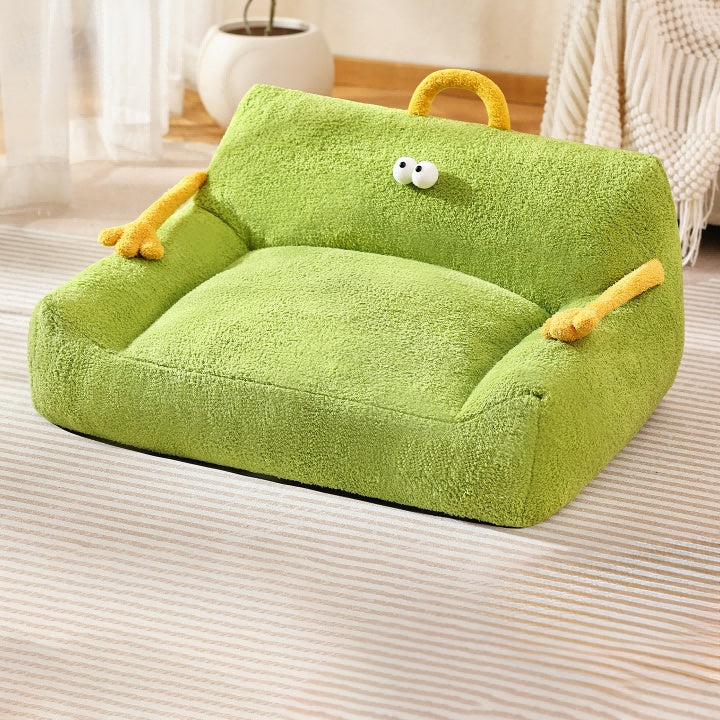 Pet Nest Multi-Color Cute Wind Cartoon Cat Nest Dog Nest Sofa Nest Suitable Small And Medium-Sized Cats And Dogs Four Seasons Washable Small Pet Bed Pets Fashion