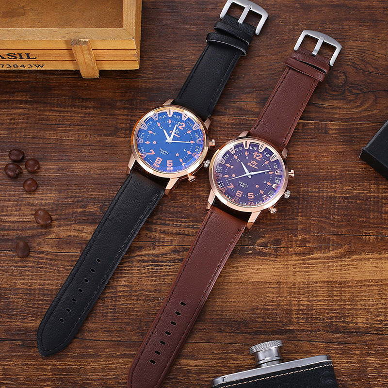 Fashion Creative Personality Watch Glasses Belt Wallet Set Gift Box LuxuryLifeWay Online Store
