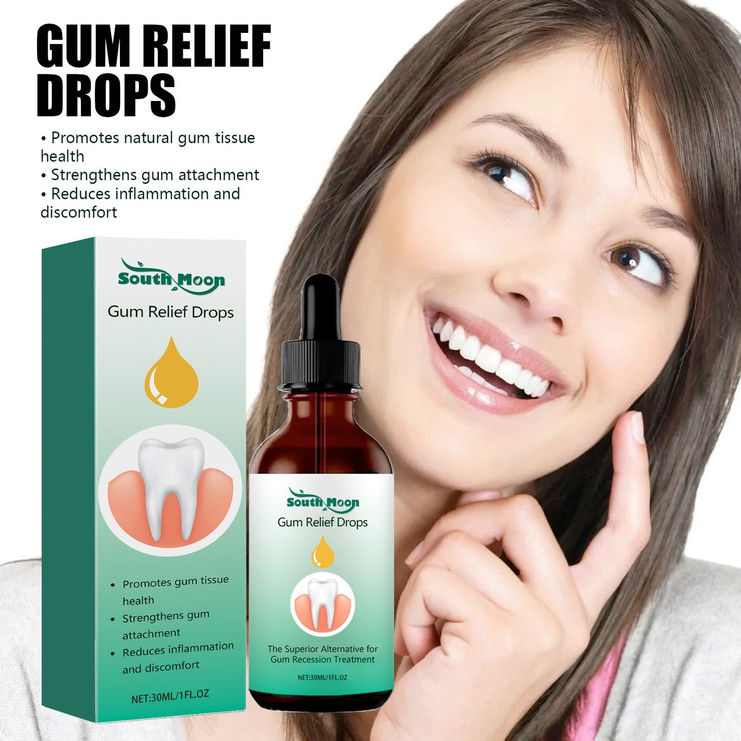 Gum Care Drops Oral Use Tri Light Beauty