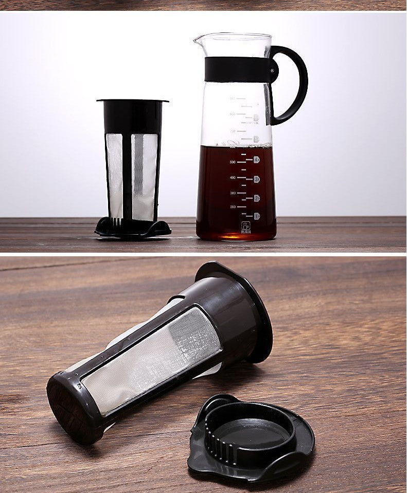 Lead Free High Borosilicate Glass Cold Water Kettle PearlNestDecor.com