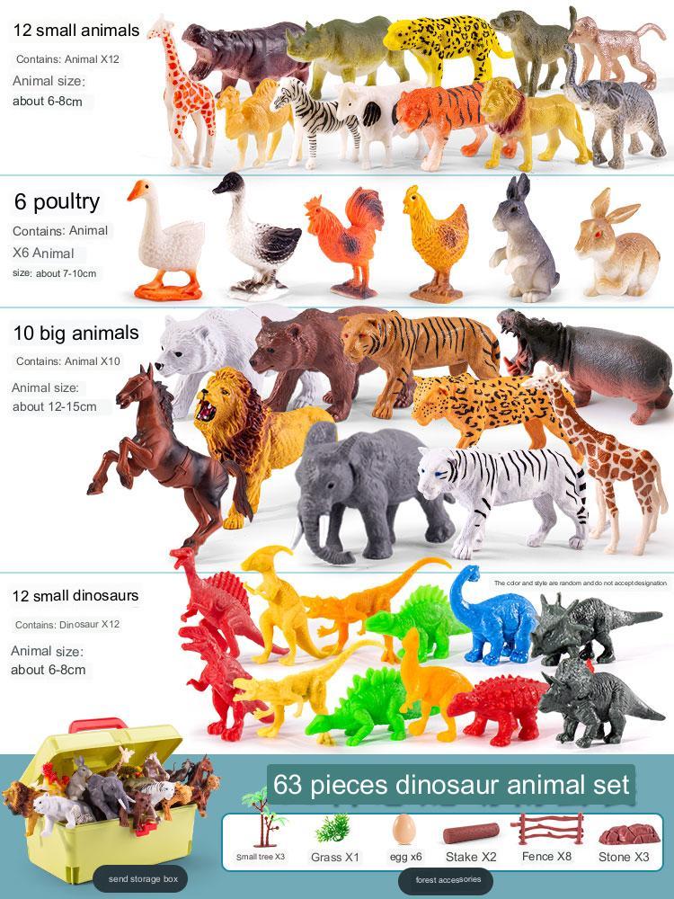 Simulation Of Animal Toy Model Sets