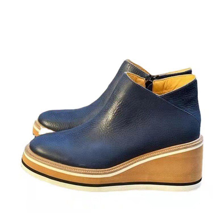 Women's Chelsea Boots Platform High Heel Fashion Boots Plus Size Shoes LadyShow.Store