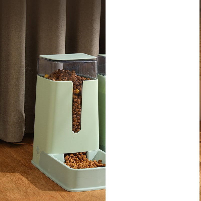 Pet Double Bowl Automatic Feeder Waterer Pets Fashion