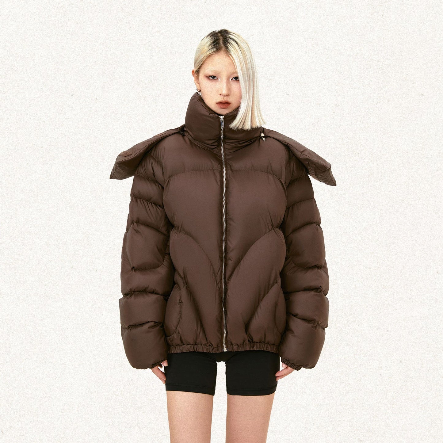 Profile Coat Detachable Hat Collar Thickened Cotton Padded Coat Best YouTube Store
