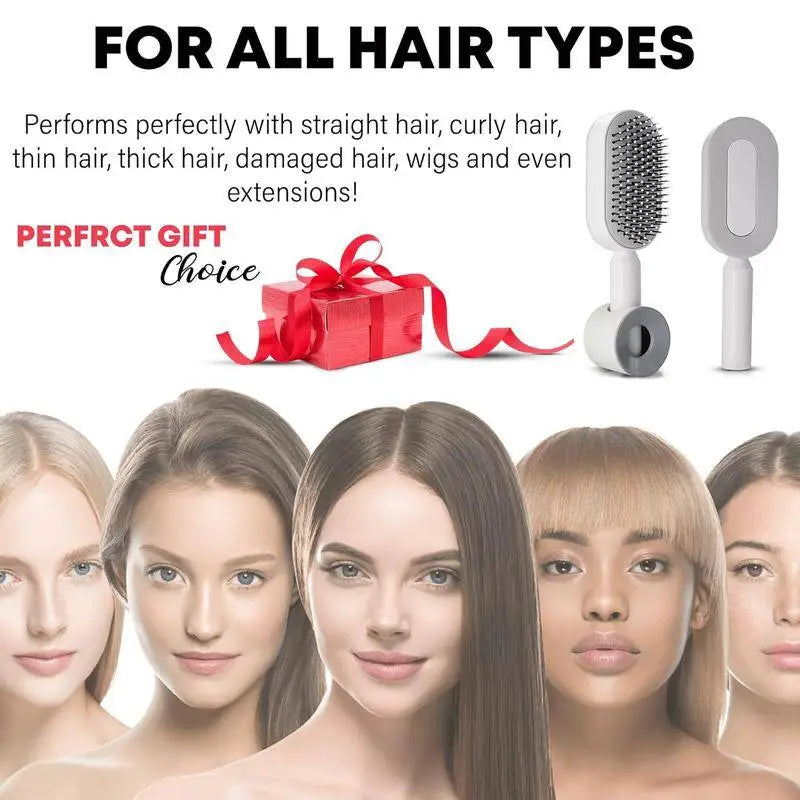 Self-Cleaning 3D  Hair Brush LadyShow.Store