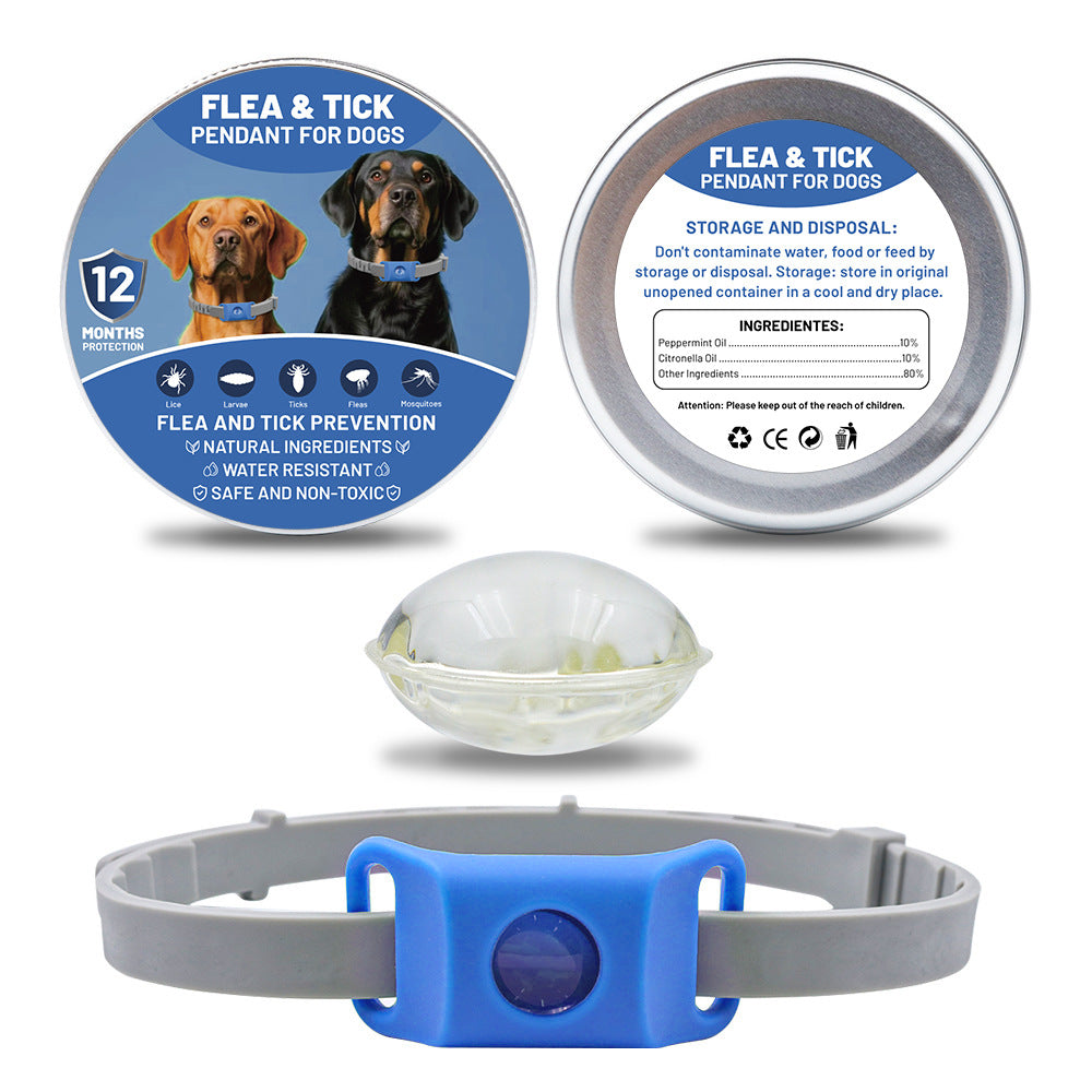 Pet Insect Repellent Button Collar Capsule Suit Pets Fashion