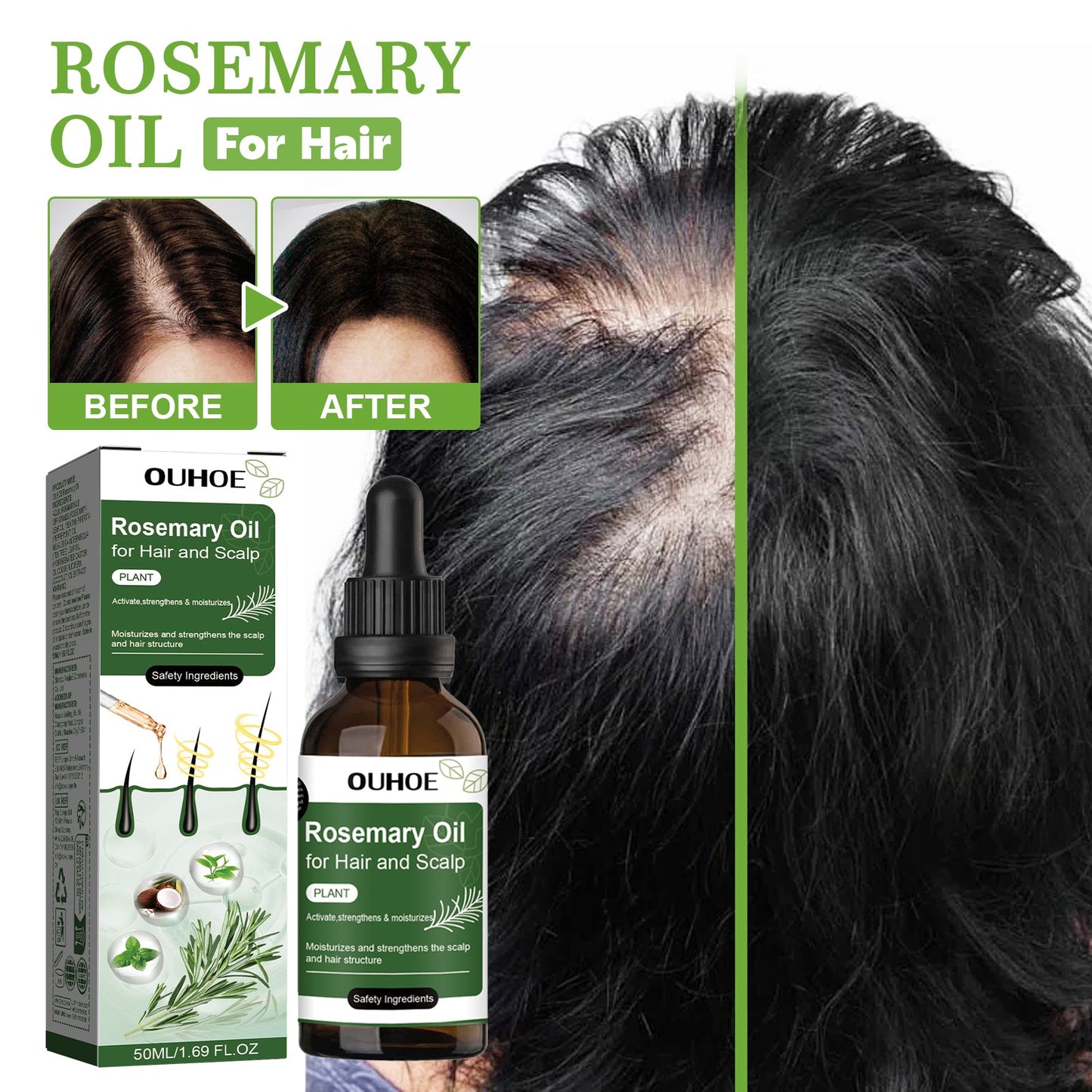 Rosemary Hair Oil Tri Light Beauty
