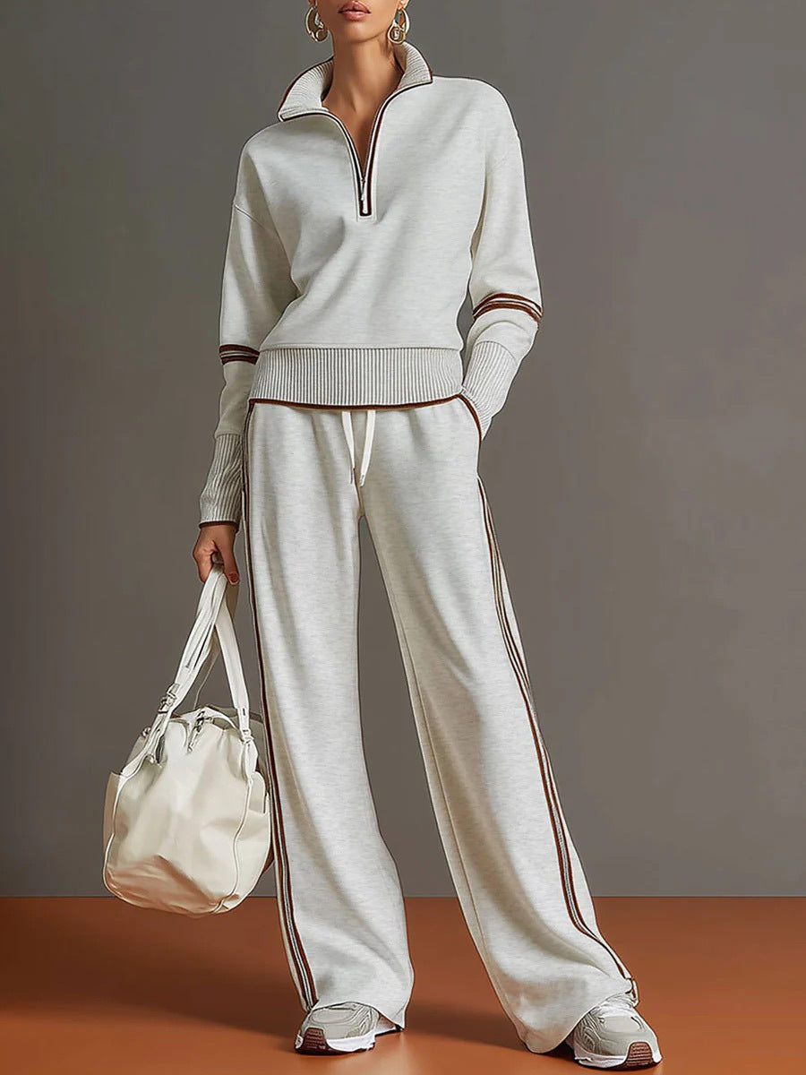 Women's Casual Fashionable Sports Long-Sleeve Suit NorixaFashion.com