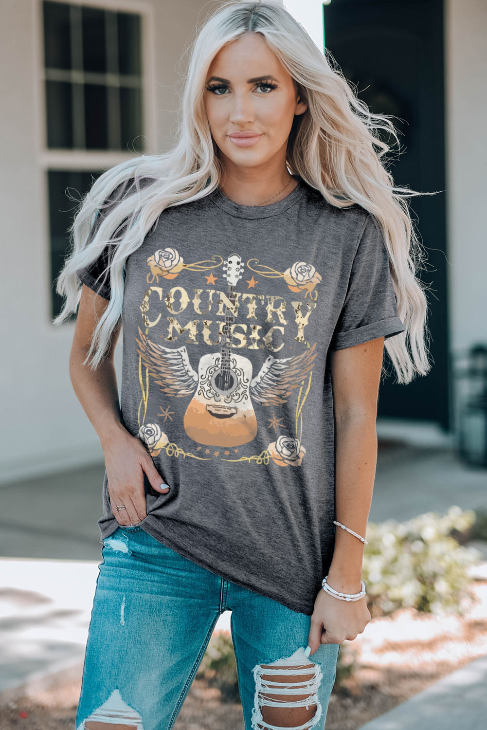 COUNTRY MUSIC Guitar Tee LuxuryLifeWay Online Store