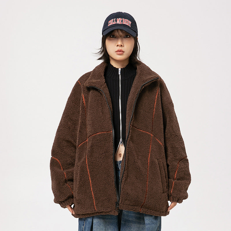 Vintage Lamb Wool Men's And Women's Coats Loose Thick Best YouTube Store
